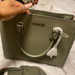 Green Michael Kors Purse 