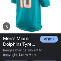 Miami Dolphins  #10 NFL  Large Jersey