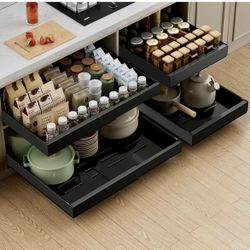 PAKETA 2 Pack Expandable Pull Out Cabinet Organizer - New In Box