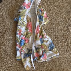 Bathing Suit, Cover-Up Floral For Children