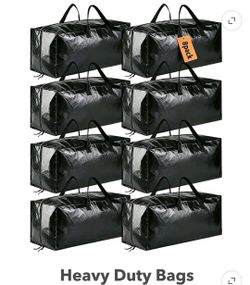 8-Pack Heavy Duty Moving and Storage Bags