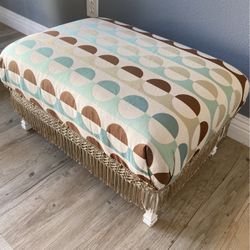 Upholstered Ottoman Newly Upholstered