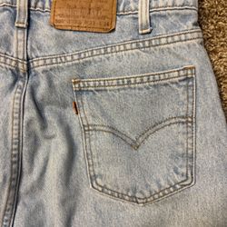 Vintage 90s Levi's Orange Tab 505 Regular Fit Straight Leg Men’s Size 33x34