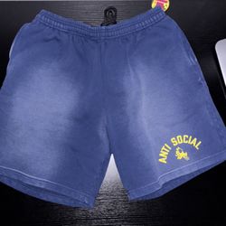 Anti Social Social Club “Devil’s Playground” Vintage Wash Shorts – $70 (BNWT) SZ- Large