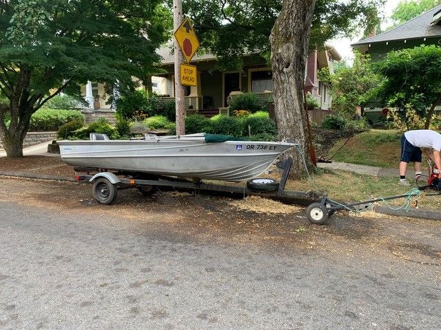 14' Valco Aluminum Fishing Boat