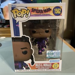 Funko Pop Spider-Man Across The Spiderverse #1562 Miles G. Morales Toy Temple Exclusive Limited Edition LE 9500 Pcs Glows In The Dark