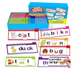 40 Read and Rhyme Flip Books,53 Phonics Word Family Build Book Learn to Read Phonics Flash Cards,Sight Words Flash Cards Kindergarten Reading Books,Fl