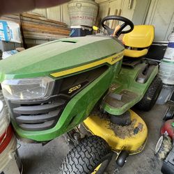 John Deere riding lawnmower