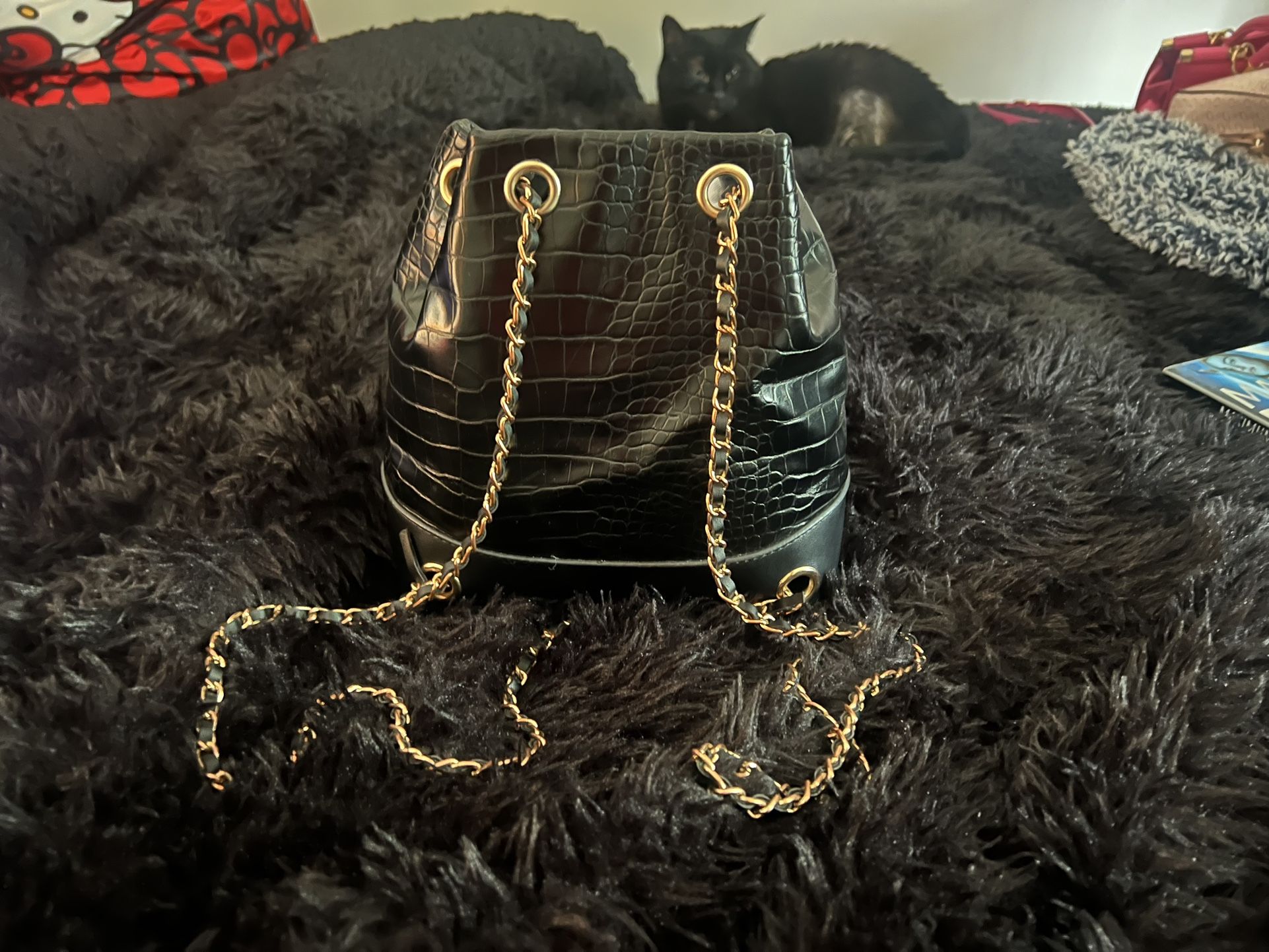 Black Mini Backpack