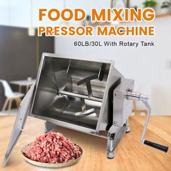 40% Off - 30 L / 60 lb Tilt Tank Manual Meat Mixers ,Sausage Mixer Machine (Carina Official Refurbishment)