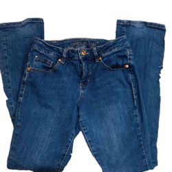 Jag Women's Sz 4P  Blue Jeans Mid Rise Boot Leg Stretch Skinny Jeans