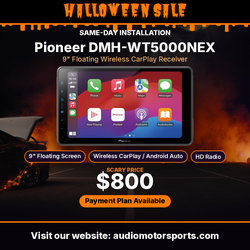 Halloween Sale: Pioneer DMH-WT5000NEX 9" Floating Wireless CarPlay Receiver - $800
