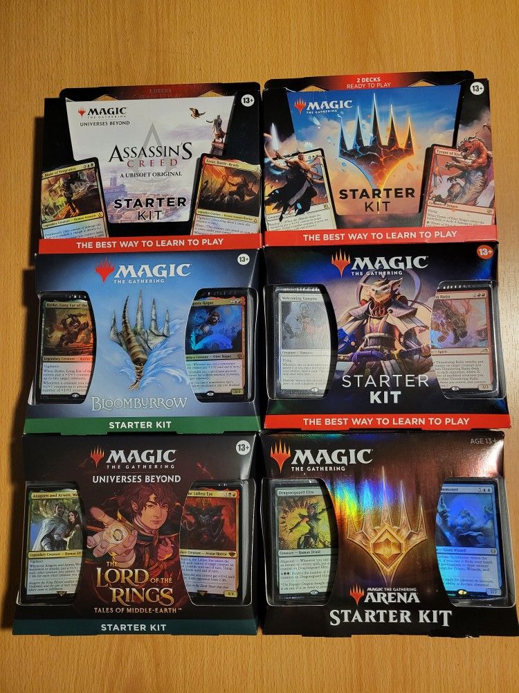 Magic The Gathering Starter Kits lot