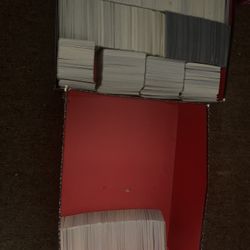 box full of Pokémon Cards