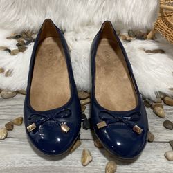 Vionic Spark Minna Navy Ballet Flats Size 7 