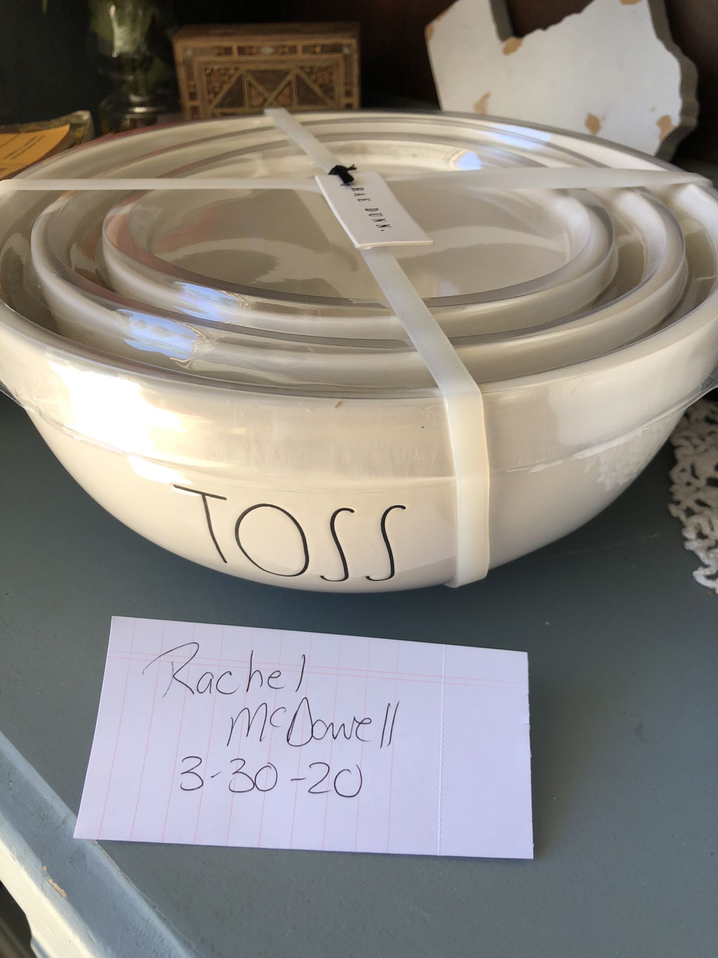 New 3 pc Toss mixing bowl set $25 local pick up / Ceramic