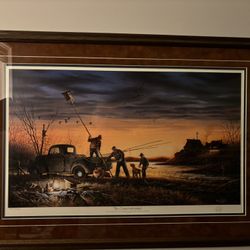 Framed  Art - Terry Redlin “The Conversationalists”