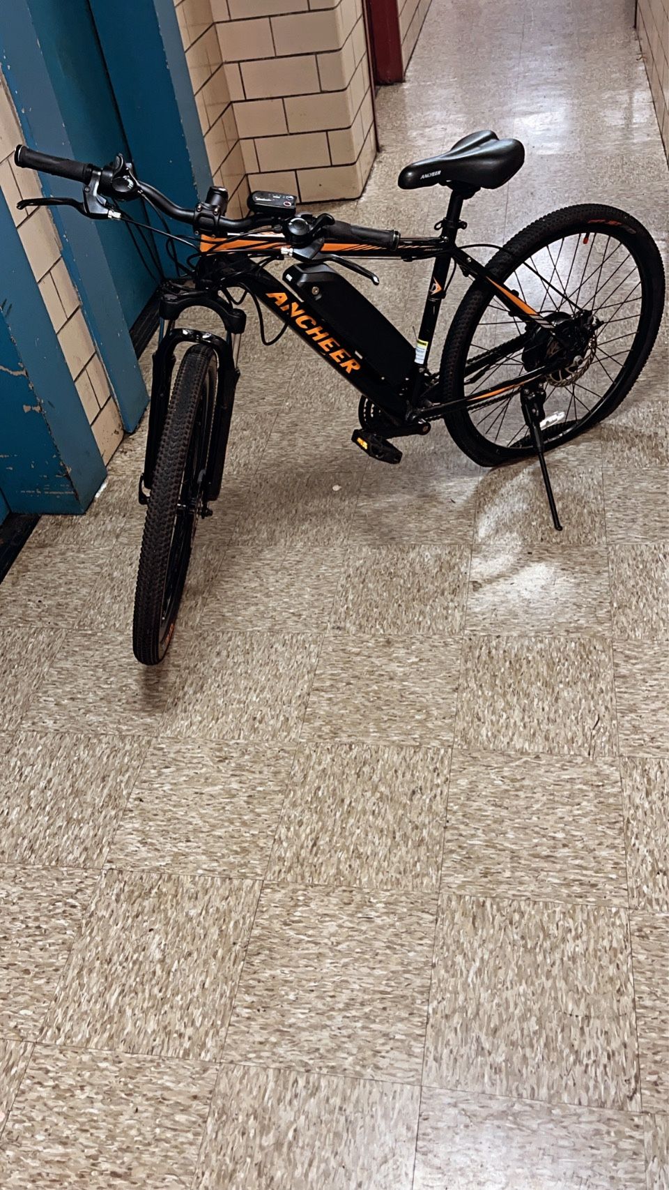 ANCHEER ELECTRIC BIKE WITH FLAT TIRE FOR $140- $120