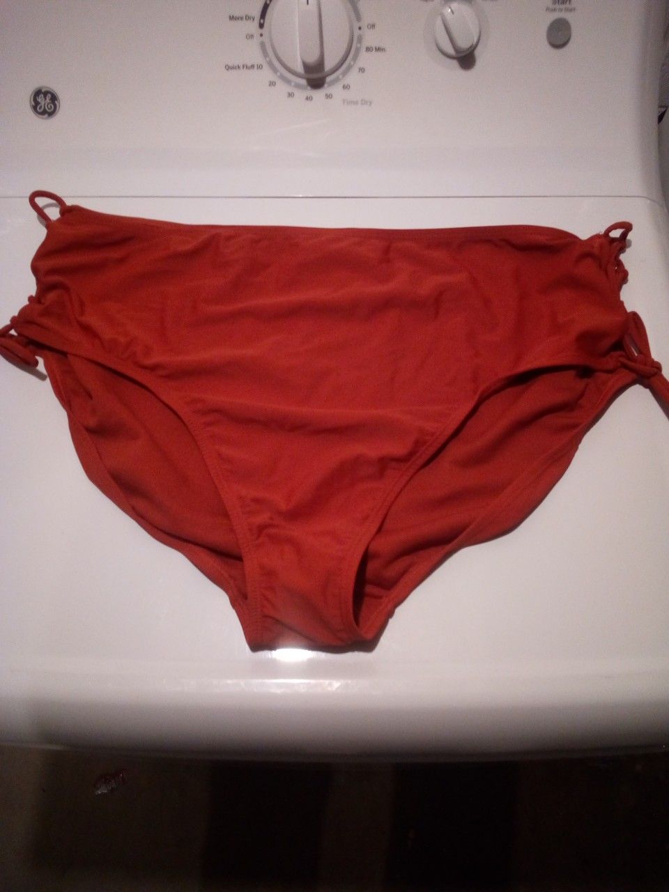 Women's Plus Size Lace Up High Waist Swim Bottom