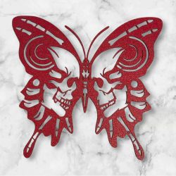 Skull Butterfly Wall Decor