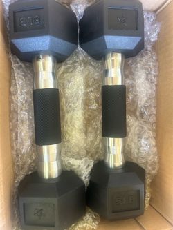 New pair of 5 pounds dumbbells