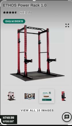 Ethos power rack with weights