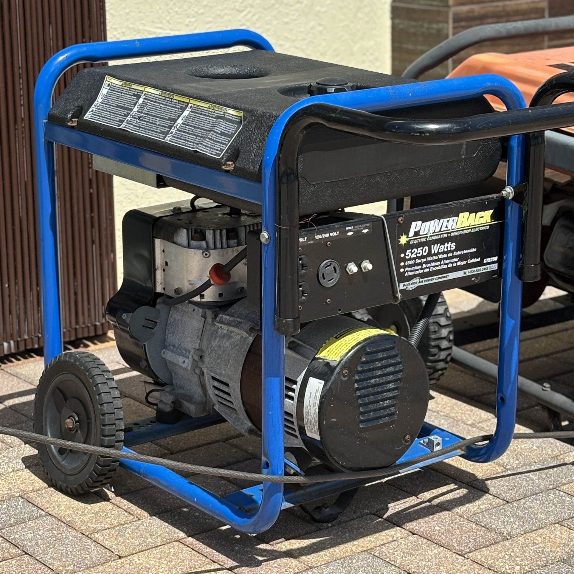 POWERBACK GT5250 Gas Powered Generator