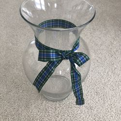 Vase Glass With Bow