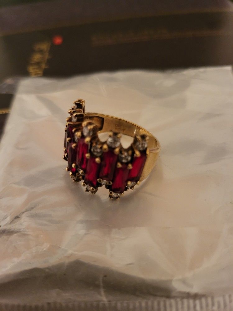 Sliver Ruby Ring