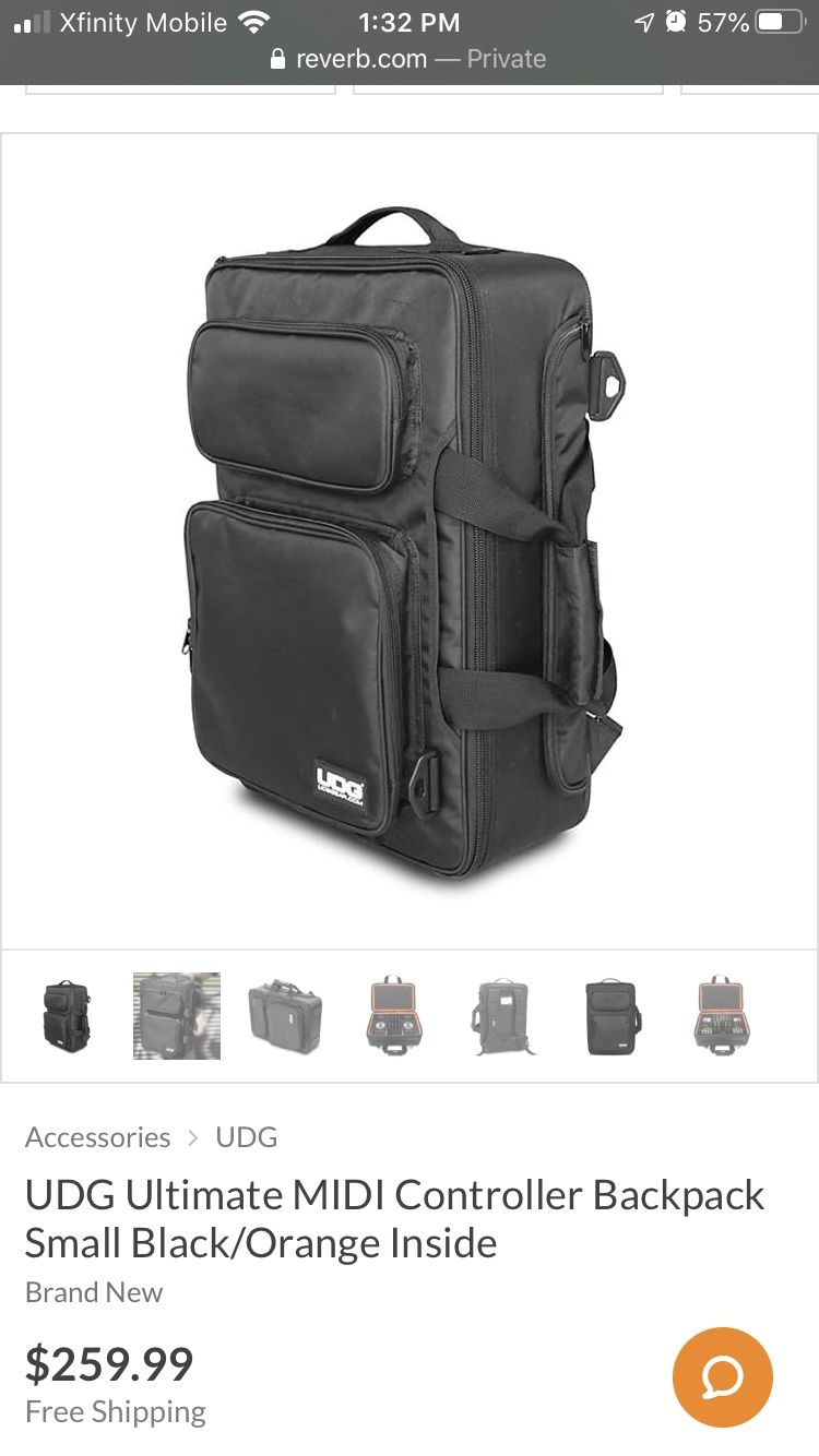 UDG Midi DJ Controller Bag & Backpack