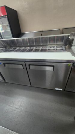 60" sandwich prep table