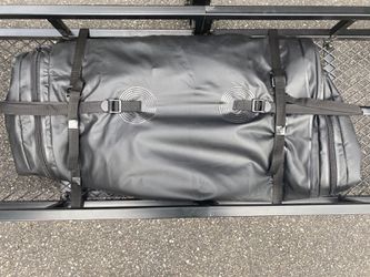Luggage carrier for hitch with waterproof bag