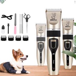 NEW IN BOX - Dogs Pet Shaver Low Noise USB Charging Cordless Dog Grooming Kit Electric Pet Hair Trimmer Pet Hair Trimmer Large Medium and Small Dog an