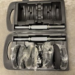 Adjustable Dumbbell 40 Lbs With Case