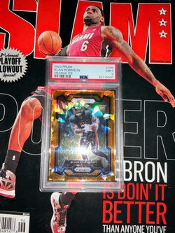 Bijan Robinson 2023 Prizm Orange Ice PSA 9 #305 Rookie Card