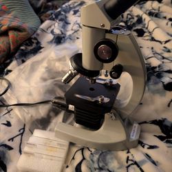 National Optical Model 109 Microscope w/ 3 slides