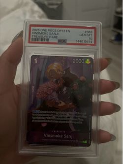 PSA 10 Treasure Rare Vinsmoke Sanji OP12