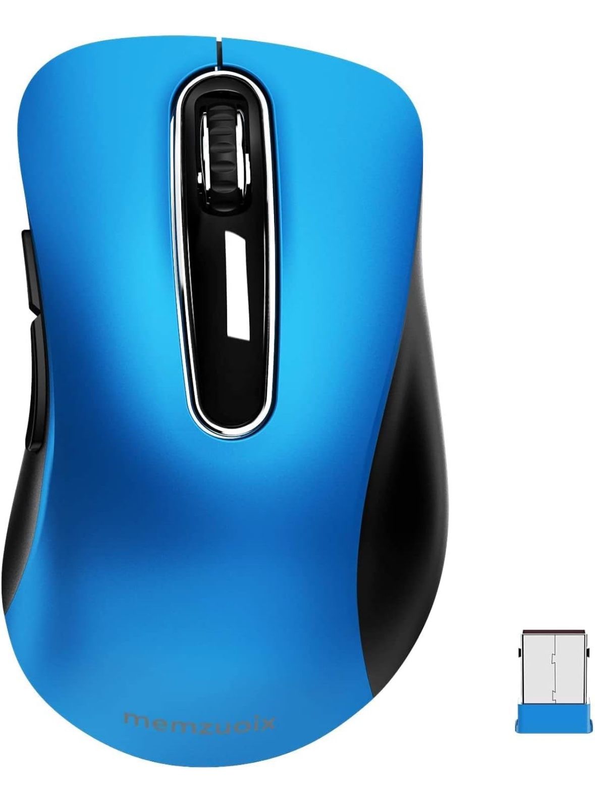 memzuoix 2.4G Wireless Mouse 1200 DPI Mobile Optical Cordless Mouse with USB ...