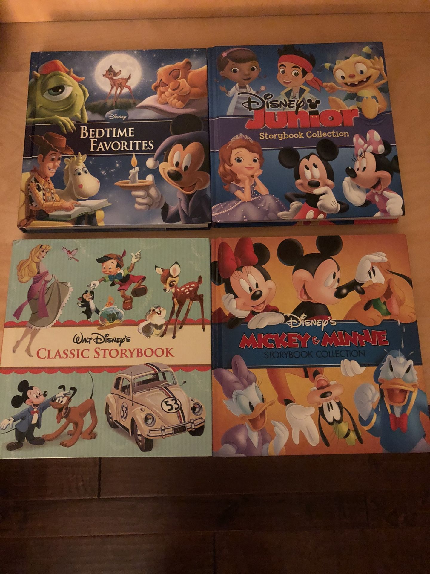 4 Disney storybook collection books