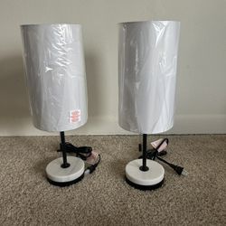 Luvkczc 18" Minimalist Table Lamp Set of 2,