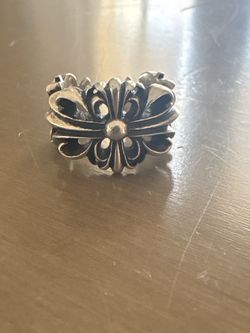 Chrome hearts double floral ring