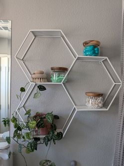 Hexagon Floating shelf
