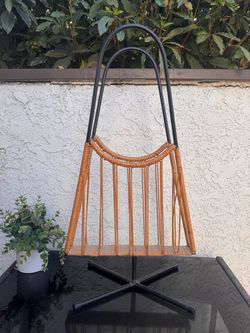 Mid century MCM magazine rack
