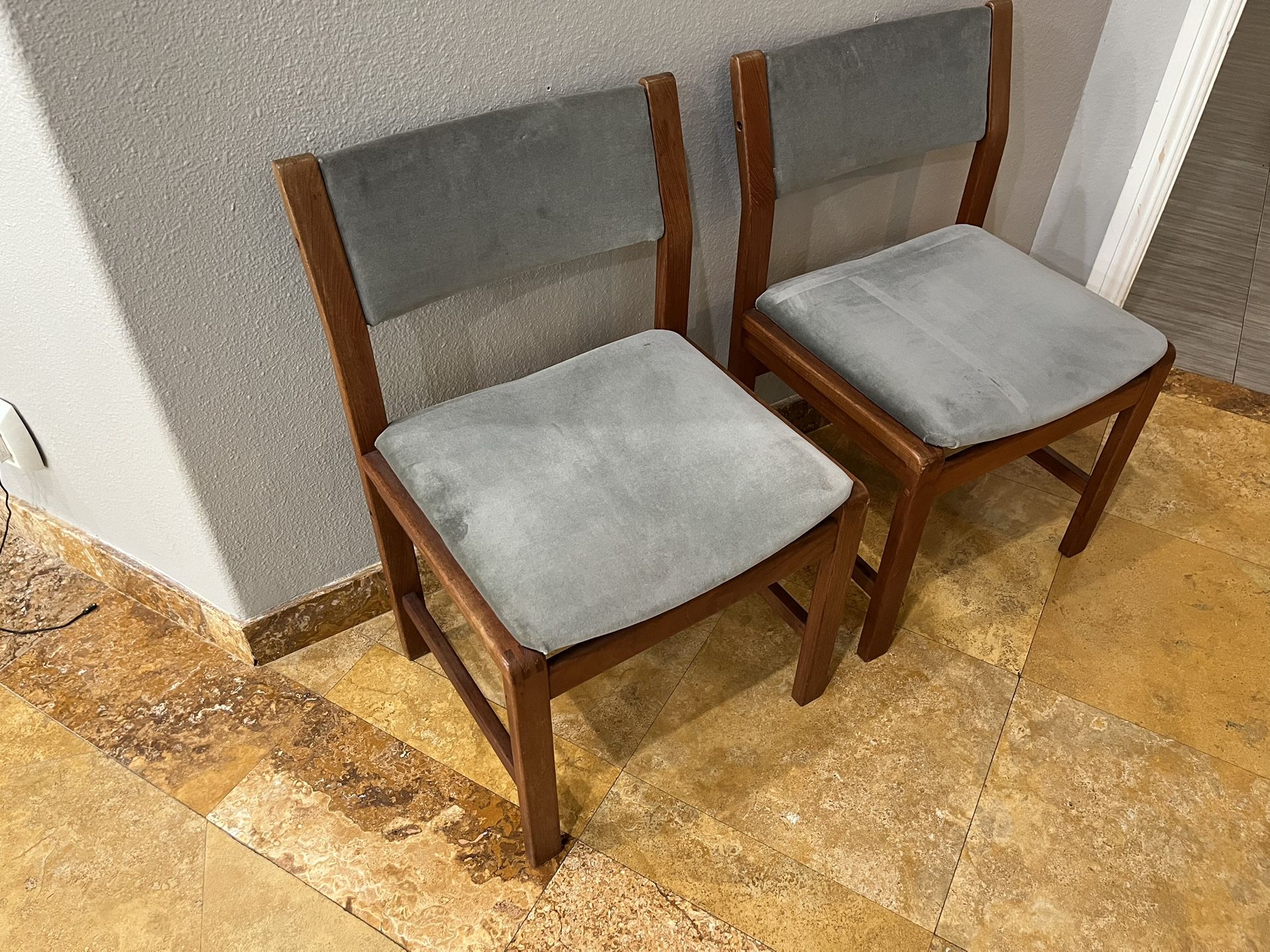 Teak dining chairs