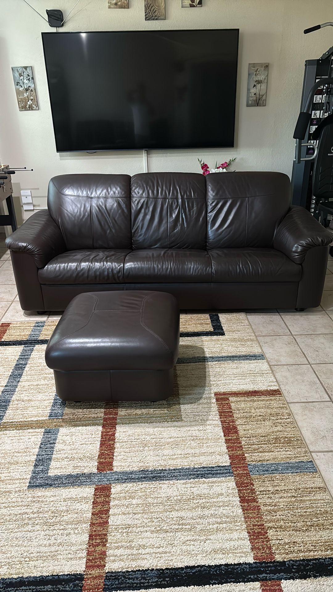 IKEA Sofa and Ottoman