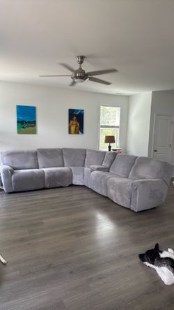 Large Reclining Sectional Couch Sofa