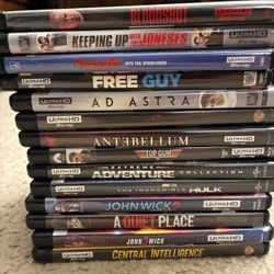 4K Ultra HD movies $10 each