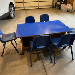 Table With 6 Chairs.