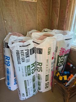 Faced insulation r19
