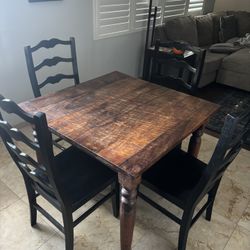 Wooden Table and Chairs